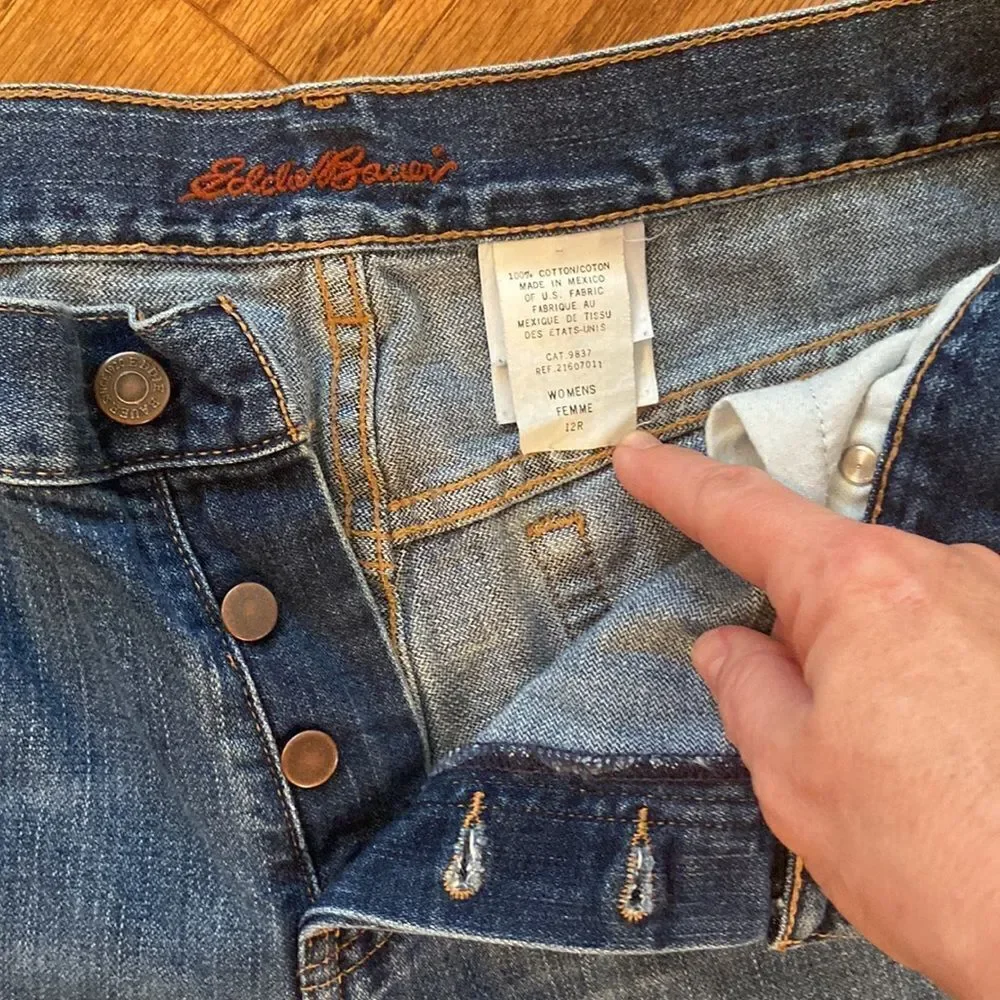 Eddie Bauer size 12 Jean cut off’s, button up fly